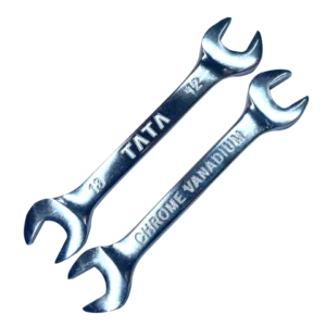 TATA Double Open End Spanner 12 X 13 - Chrome Finish