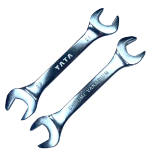 TATA Double Open End Spanner 21 X 23 - Chrome Finish