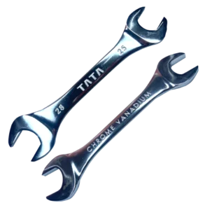 TATA Double Open End Spanner 25 X 28 - Chrome Finish