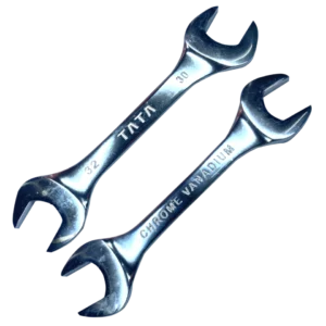 TATA Double Open End Spanner 30 X 32 - Chrome Finish