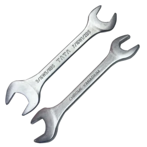 TATA Double Open End Spanner 7/16X9/16 mm - Satin Finish